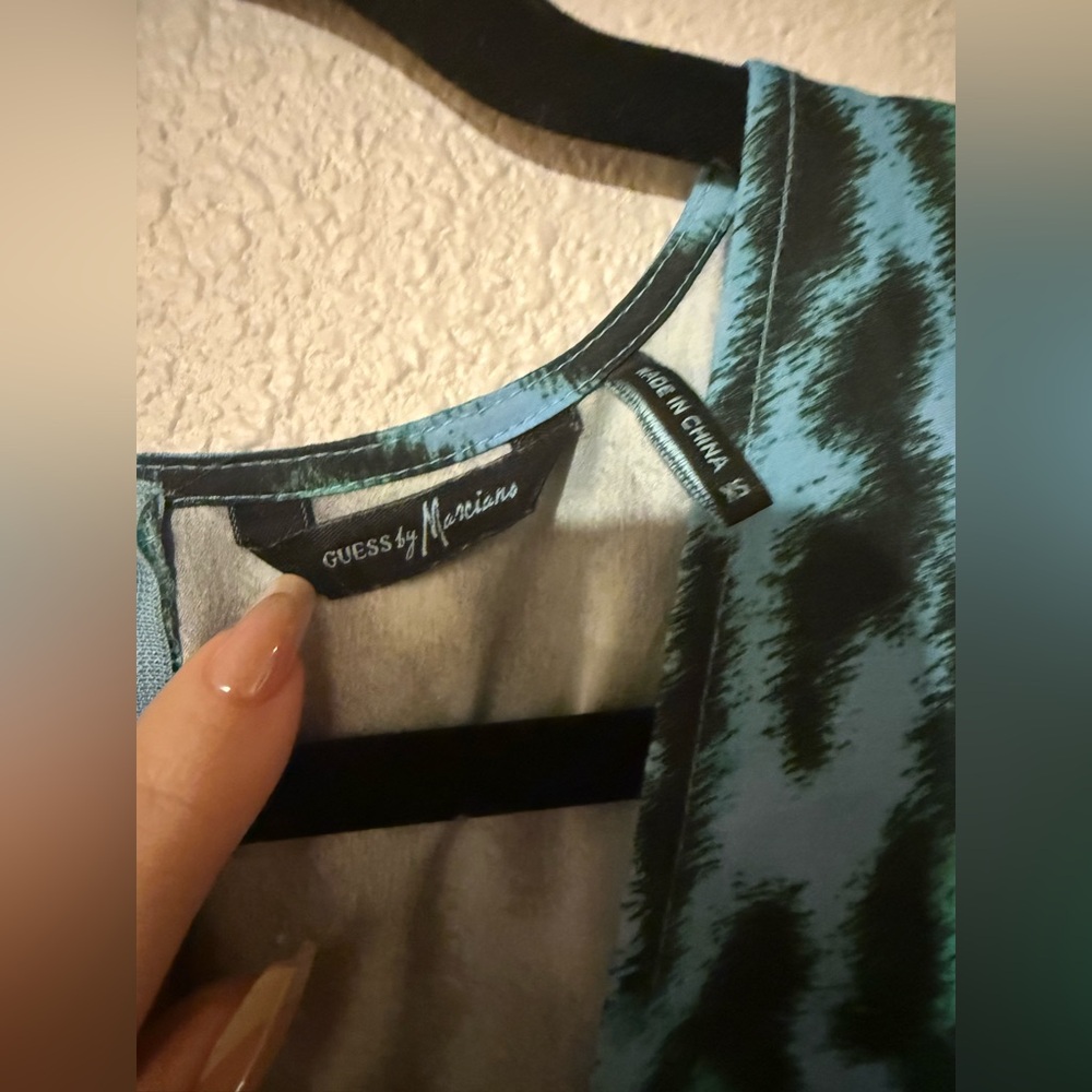 GUESS BY MARCIANO LEOPARD OMBRÉ DRESS XS - Picture 3 of 4